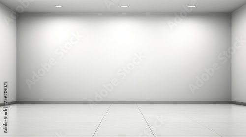 Wallpaper Mural empty room with soft lighting and a gradient of grey to white background for product display or presentation design use. Torontodigital.ca