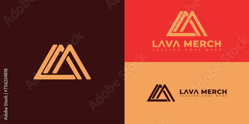 Abstract initial letter LM or ML logo in gold color isolated in multiple backgrounds. Letters L and M triangle geometric symbol simple logo vector. Black triangle letter LM logo for sport logo design.