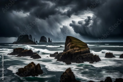 storm over the ocean