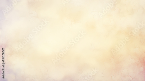 Beige background with foliage in watercolor style