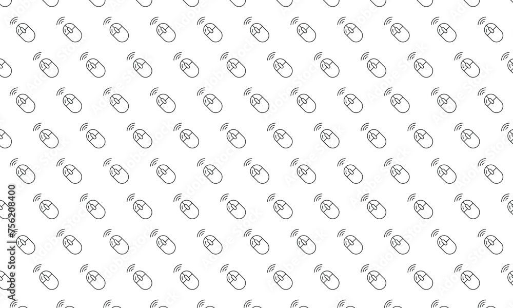 Wireless mouse icon pattern on white background. Vector Illustration Wireless mouse icon pattern on white background. Vector Illustration