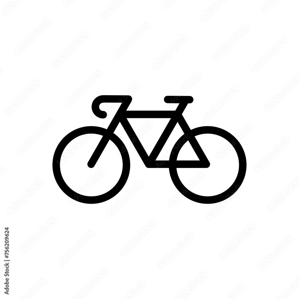 bicycle icon vector illustration on white background bicycle icon vector illustration on white background