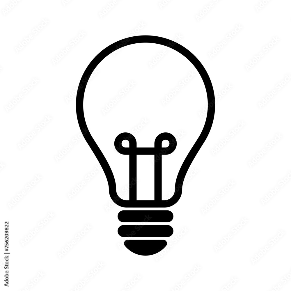 Light bulb icon vector illustration Light bulb icon vector illustration