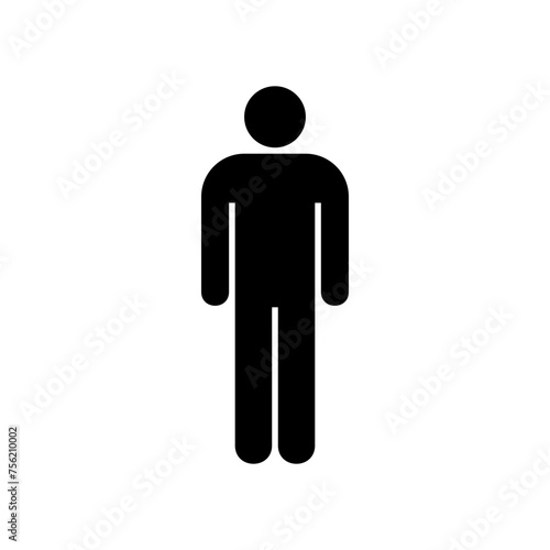 male sign symbol vector for toilet, restroom, and public places