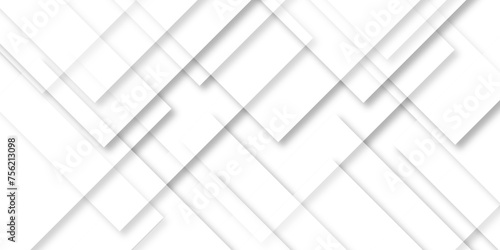 Abstract white background with diamond and triangle shape in modern abstract pattern design .abstract seamless modern white color technology concept geometric white line vector background.