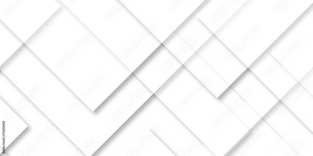 Abstract white background with diamond and triangle shape in modern abstract pattern design .abstract seamless modern white color technology concept geometric white line vector background. - obrazy, fototapety, plakaty 