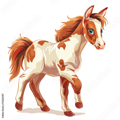 Foal Clipart Clipart isolated on white background © Aina