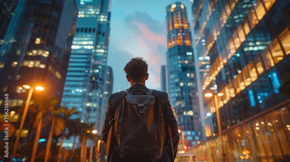 A sales director on a business trip A sales director on a business trip