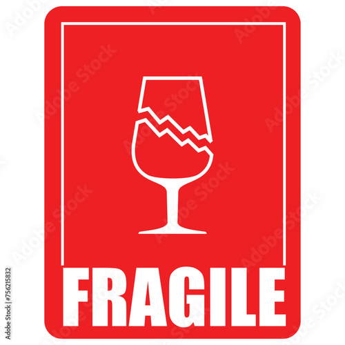 Fragile, Handle with care, sticker