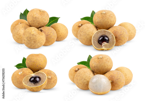 longan isolated on transparent png photo