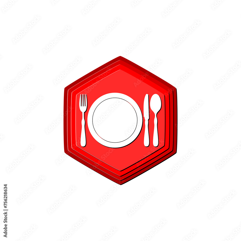 Logo restaurant icon isolated on transparent background Logo restaurant icon isolated on transparent background
