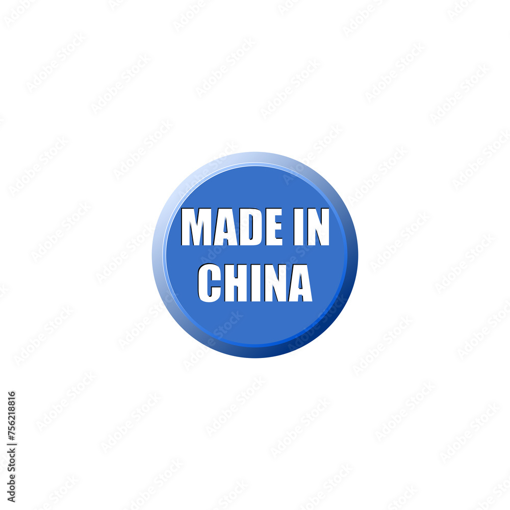 Made in China icon isolated on transparent background Made in China icon isolated on transparent background