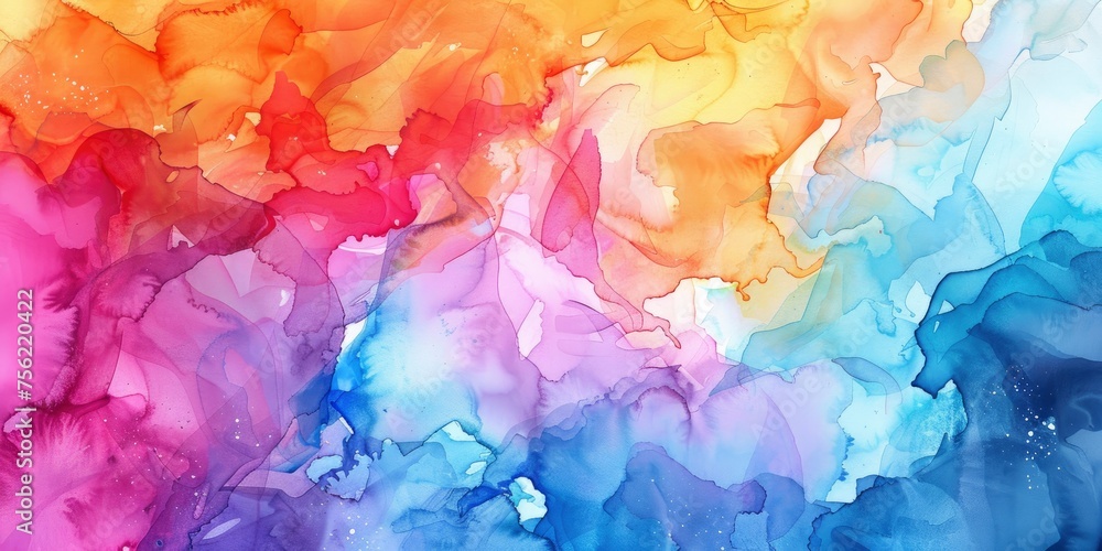 Abstract Watercolor. Essence of Joy