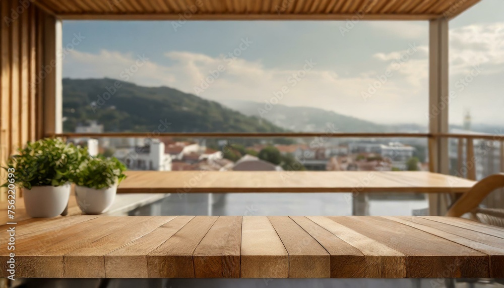 Rustic Elegance: Natural Wood Tabletop Mockup for Product Advertising