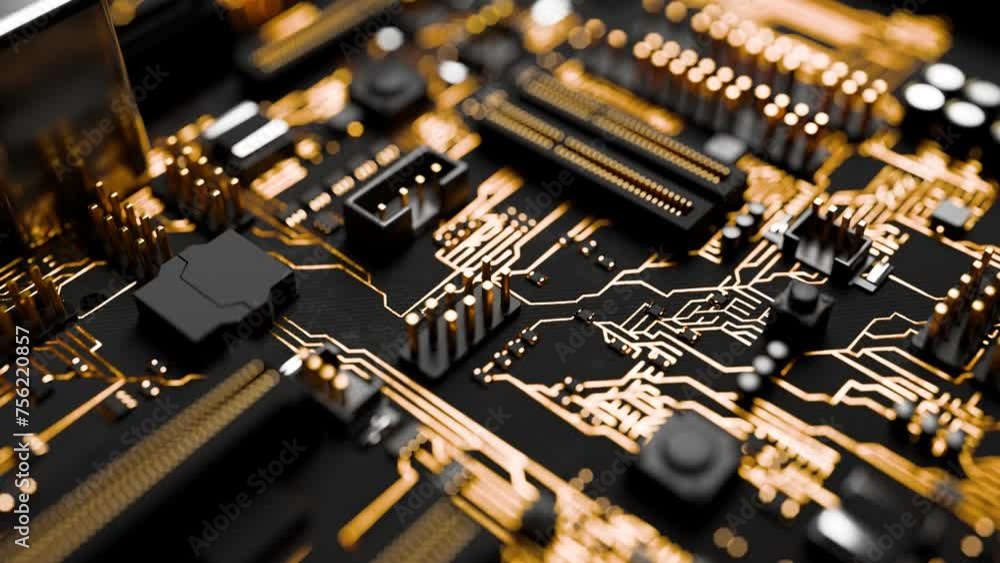 Close-up of Advanced Electronic Circuit Board Close-up of Advanced Electronic Circuit Board