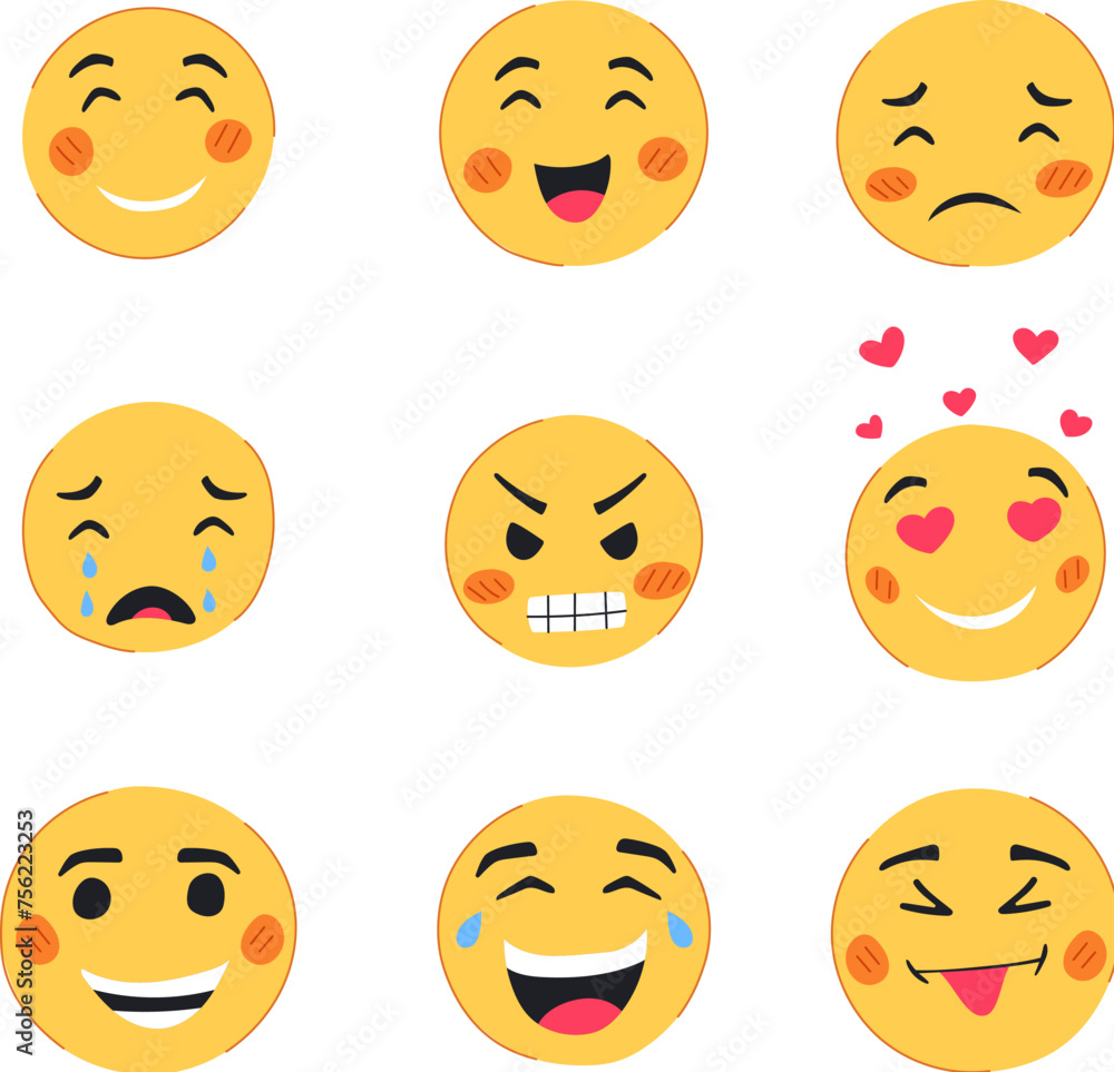 smiley set cartoon. retro drip, smile happy, cool psychedelic smiley sign. isolated symbol vector illustration smiley set cartoon. retro drip, smile happy, cool psychedelic smiley sign. isolated symbol vector illustration