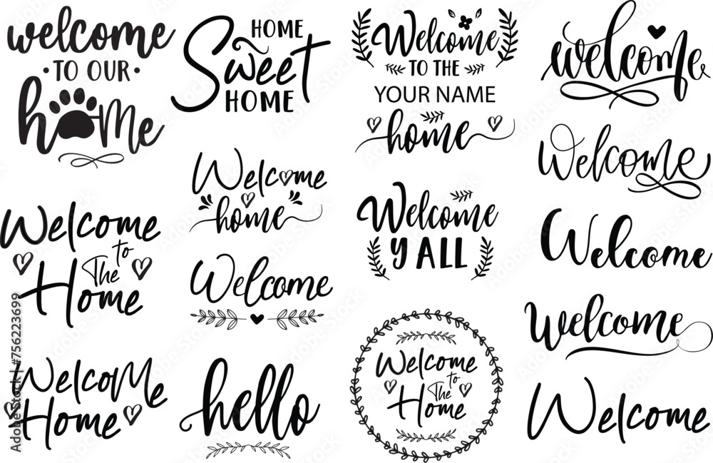 Welcome Sign Quotes vector