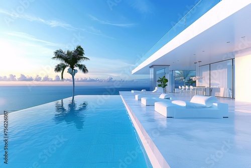 Poolside Paradise A Modern Getaway for the Ultimate Summer Experience Generative AI © Riya