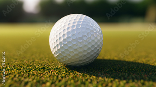 Golf ball closeup