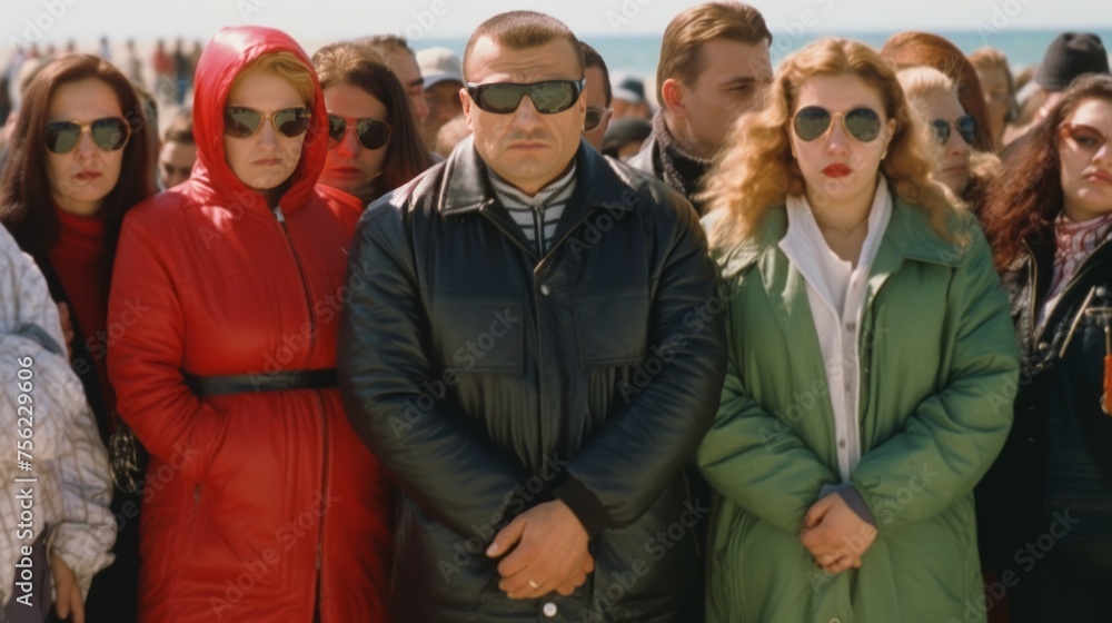 Russian mafia in the 90s. Crime boss with friends. Bandits in Russia. Bratki Russian mafia in the 90s. Crime boss with friends. Bandits in Russia. Bratki