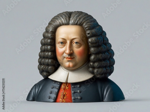 a portrait of Robert Hooke ,mathematician, physicist, engineer, astronomer