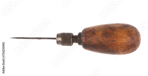 Cuadro en lienzo vintage tailor awl isolated on white background