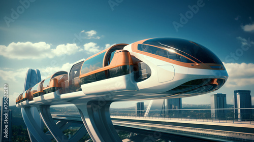 Hovering monorail © Anas