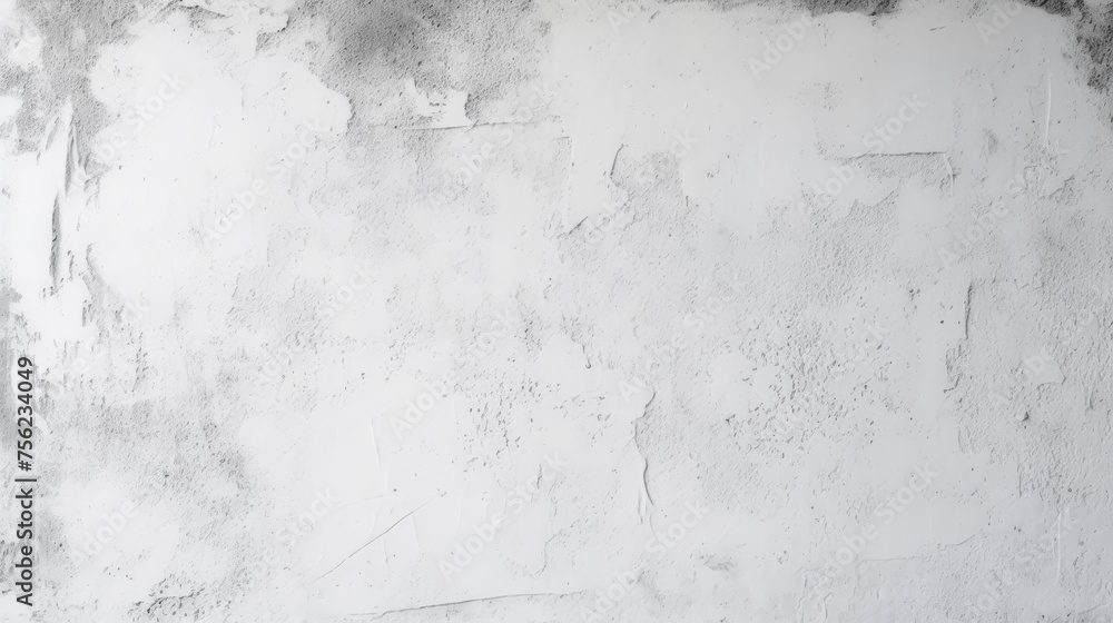 Fototapeta premium Soft white painted concrete wall. Generative AI