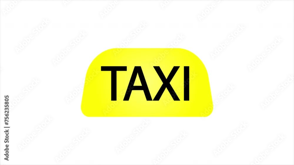 Taxi day checker on the car, art video illustration. Taxi day checker on the car, art video illustration.