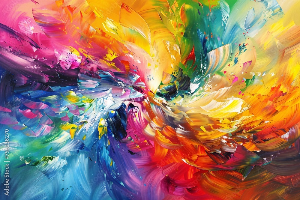 Colorful Chaos A Vibrant Painting of the Month Generative AI Colorful Chaos A Vibrant Painting of the Month Generative AI