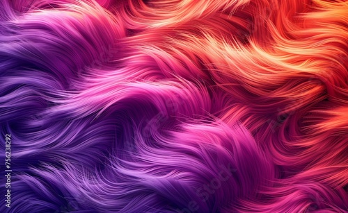Colorful Hair A Monthly Celebration of Vibrant Trends Generative AI photo