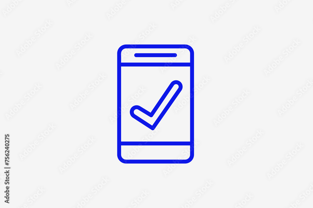 working phone illustration in line style design. Vector illustration. working phone illustration in line style design. Vector illustration.