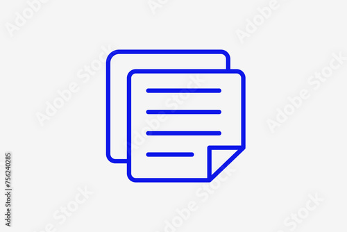 documents illustration in line style design. Vector illustration.