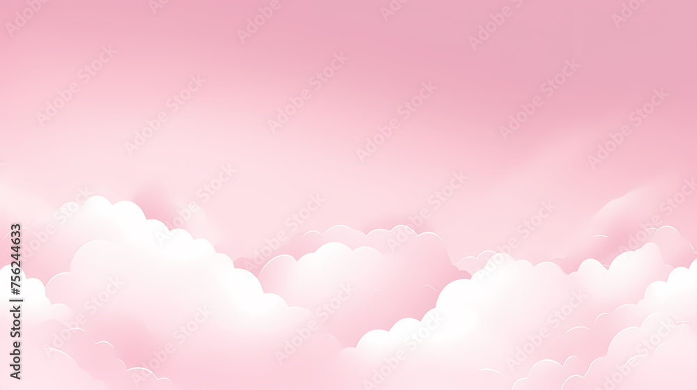 Fantasy pink sparkling cloudscape Fantasy pink sparkling cloudscape