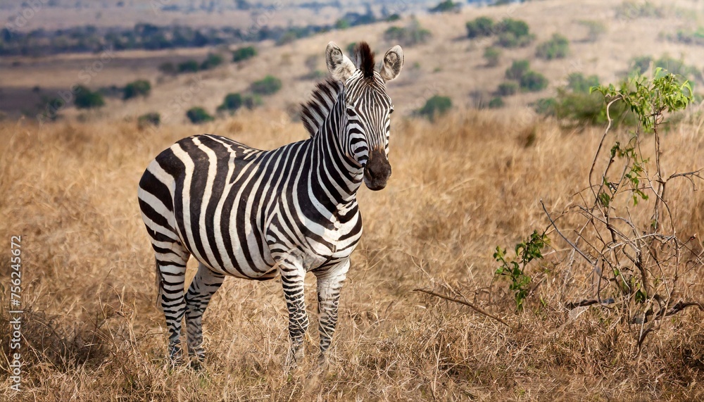 zebra in the serengeti