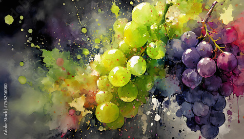 Lively grapes photo