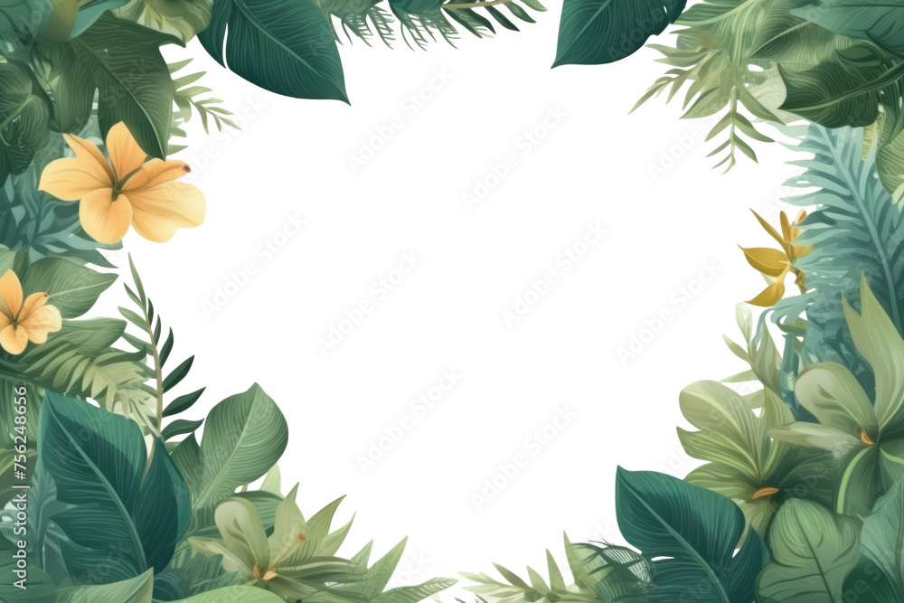 Naklejka premium Leaves website banner template design