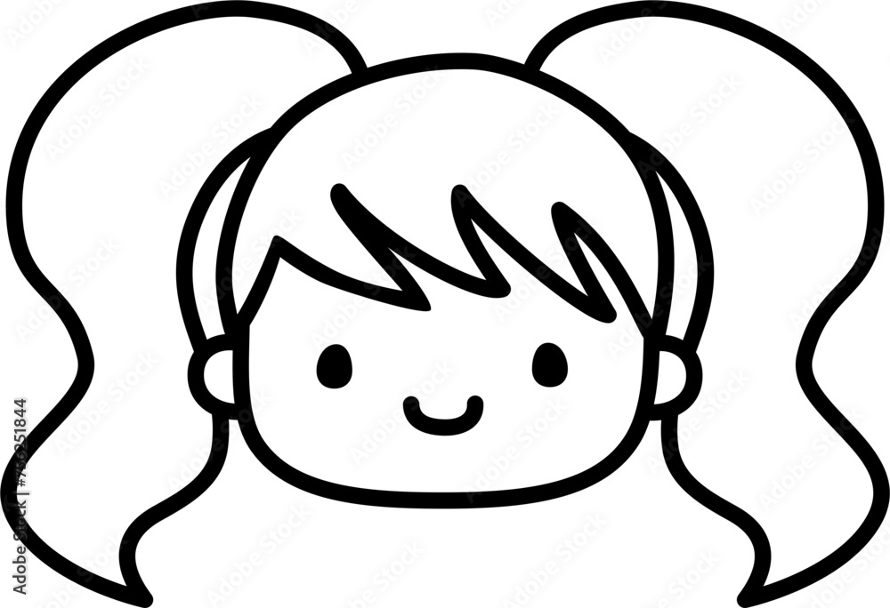 Cute Personalized Black and White Custom Face in SVG Vector. Cute Personalized Black and White Custom Face in SVG Vector.