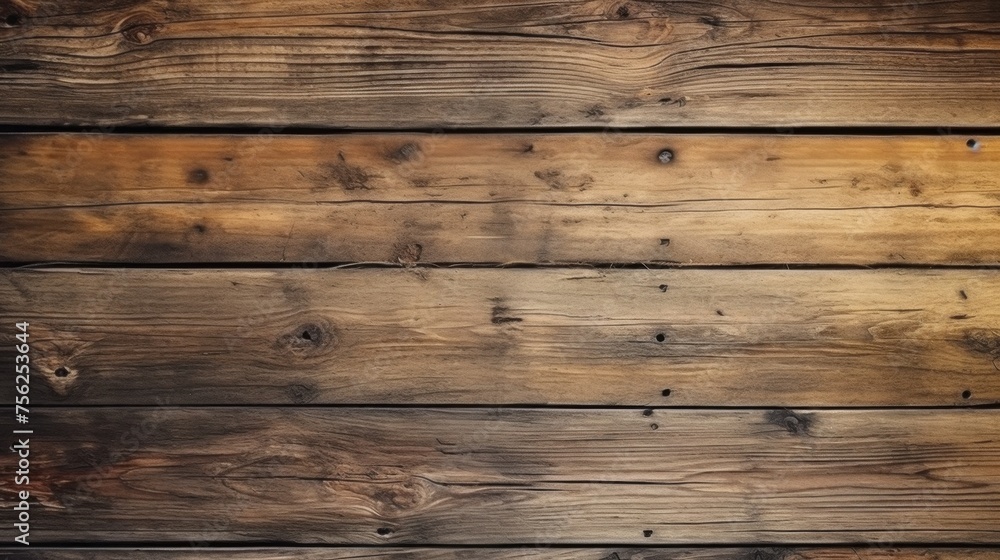 Fototapeta premium Wooden floor background. Generative AI
