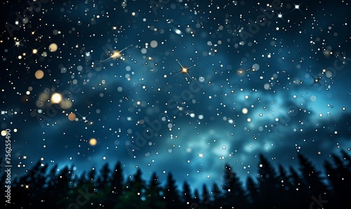 Night Sky Filled With Stars