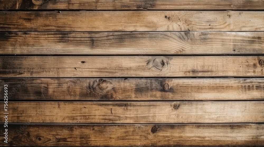 Naklejka premium Wooden floor background. Generative AI