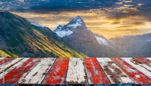 sunrise in the mountains