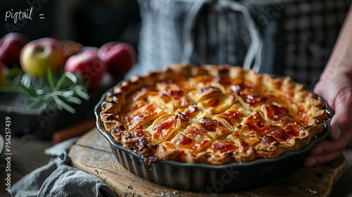 Cornish pasti pie made of thin dough 