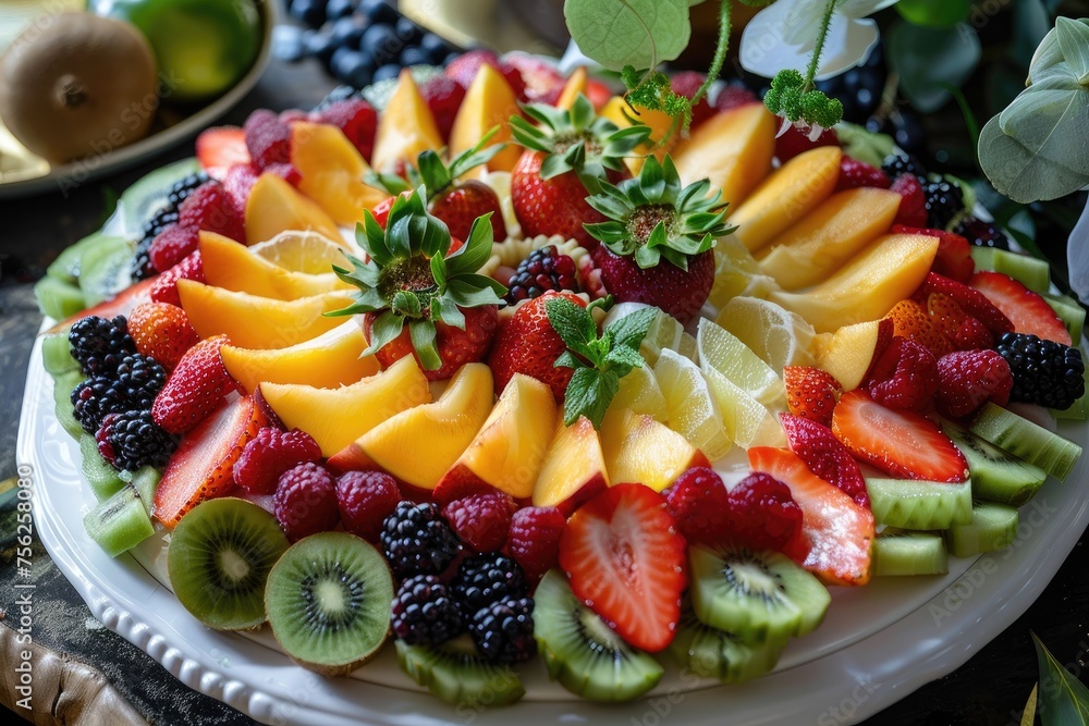 A culinary workshop focused on creating artistic fruit platters A culinary workshop focused on creating artistic fruit platters