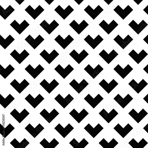 Diagonal seamless black and white geometrical pattern background - abstract repetitive vector graphic design
