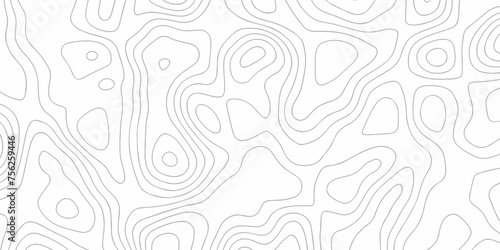 Abstract Lines Topographic contour lines vector map seamless pattern. Geographic mountain relief. Abstract lines background. Contour maps. Vector illustration, Topo contour map design.