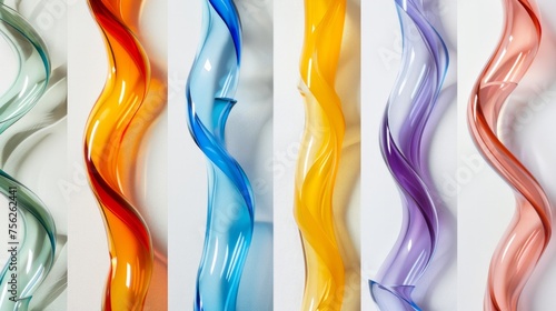 Various colorful suction tube photos photo