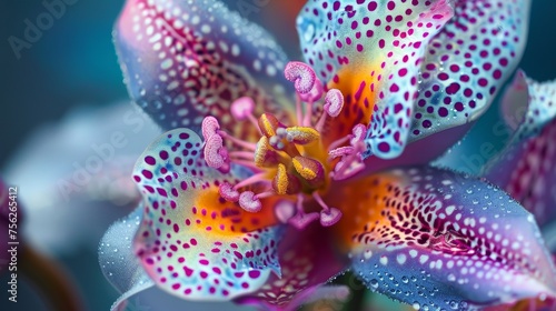 A colorful flower with unusual_colors © xartproduction