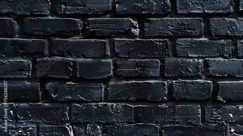 textured black brick wall surface for backdrop pattern