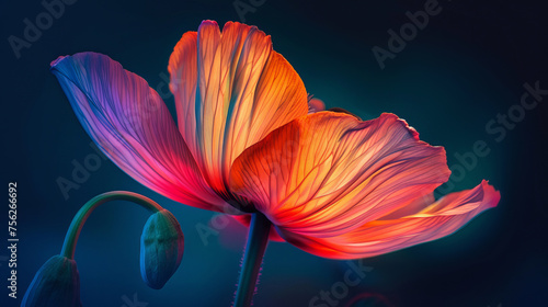 A colorful flower with unusual_colors photo